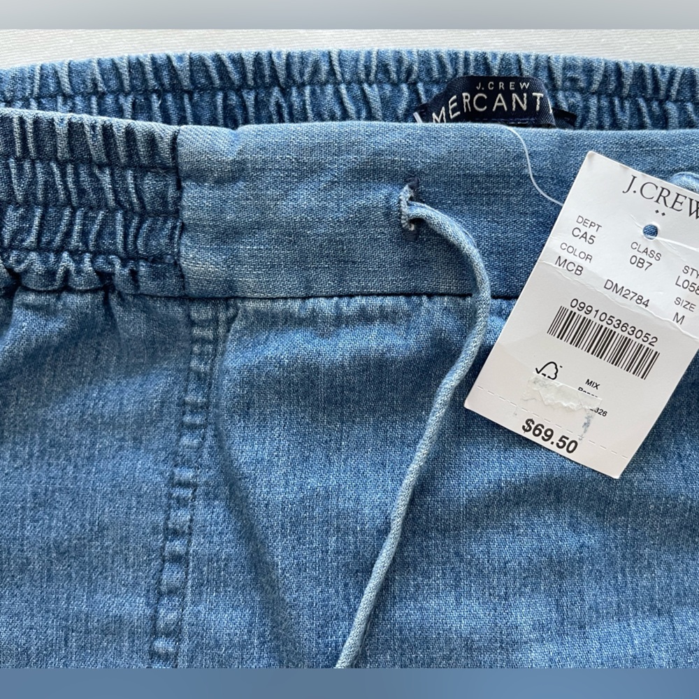 J. Crew Light chambray tie skirt brand new